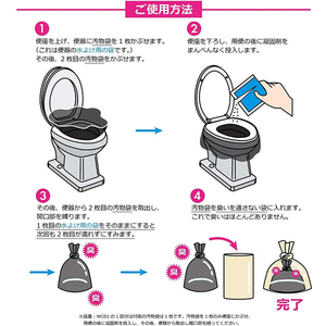 ＨＨＪ 緊急用 トイレセット 10回分 FCB9851-WC10-イメージ4