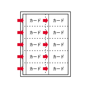 リヒトラブ リクエスト カードポケット A4タテ 30穴 20枚 F805679-G49050-イメージ3