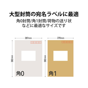 エレコム 宛名表示ラベル 4面 20シート FC09041-EDT-TM4-イメージ4