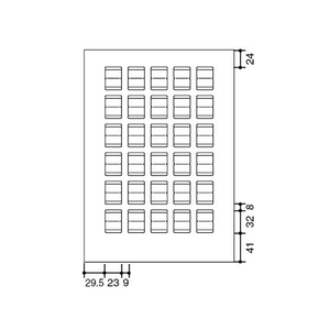 コクヨ ワープロラベル 紙ラベルA4 30面 再剥離 5枚 F817987-ﾀｲ-6100N-W-イメージ2