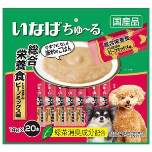 いなばペットフード ちゅ～る 総合栄養食 とりささみ ビーフミックス味 14g×20本 ﾁﾕ-ﾙｿｳｺﾞｳｻｻﾐﾋﾞ-ﾌ20P-イメージ1