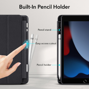 ESR iPad 10．2インチ(第9/8/7世代)用ケース Rebound Pencil Case Black ESR062-イメージ5