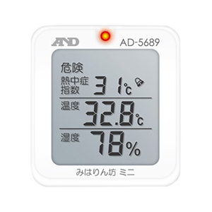 エーアンドデイ 熱中症指数モニター みはりん坊ミニ AD5689-イメージ1