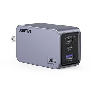 UGREEN 急速充電器 100W GaN 2C1A 3ポート UGREEN Nexode Pro グレー UGR-OT-000010-イメージ2