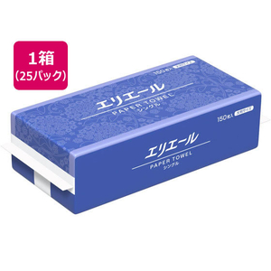 大王製紙 エリエール ペーパータオルシングル 大判 150枚×25パック F044902-623248-イメージ1