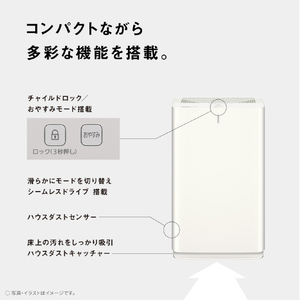 パナソニック 空気清浄機 ホワイト F-PXY60-W-イメージ7