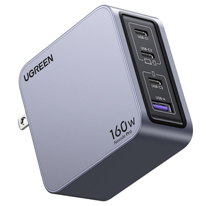 UGREEN 急速充電器 160W GaN 3C1A 4ポート UGREEN Nexode Pro グレー UGR-OT-000011-イメージ4