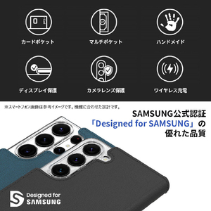 araree Galaxy S24 Ultra用手帳型ケース ブラック AR26677S24U-イメージ4