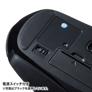 サンワサプライ 静音Bluetooth 5．0 ブルーLEDマウス レッド MA-BTBL162R-イメージ3