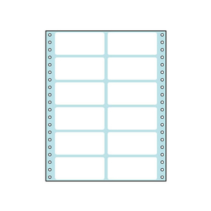 コクヨ コンピュータフォームラベル 12面 50折 F818920-ECL-215-イメージ2