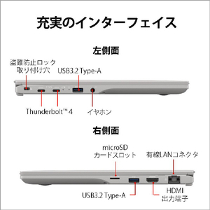 富士通 ノートパソコン e angle select LIFEBOOK フロストグレー FMVU90H1HE-イメージ14