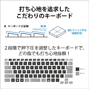 富士通 ノートパソコン e angle select LIFEBOOK フロストグレー FMVU90H1HE-イメージ16