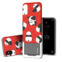 Design Skin iPhone XS/X用ケース SLIDER GRAPHIC パンダ DSK14684I58