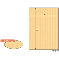 ヒサゴ リップルボード 薄口 クリーム A4 3枚入 FC59474-RBU04A4