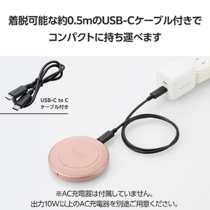 エレコム Qi規格(EPP)対応ワイヤレス充電器(12/10/7．5/5W・卓上) ピンク W-QA26PN-イメージ7