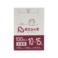 アンビシャス ポリシャス ポリ袋 012厚 半透明 10-15L 100枚 FCU9066-BOX-180