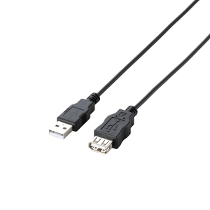 エレコム USB2．0延長ケーブル(3．0m) ブラック U2C-JE30BK-イメージ2