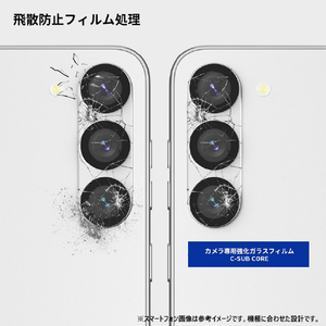 araree Galaxy S24 Ultra用CORE CM カメラ専用強化ガラスフィルム(2枚入り) AR26691S24U-イメージ11