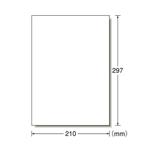 エーワン A4判 1面 ノーカット ラベルシール(ホワイト) 50シート入り A-ONE.28692-イメージ2