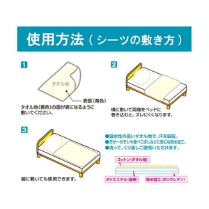 アイリスオーヤマ 洗える防水シーツ Lサイズ F130243-BSW-17-イメージ3