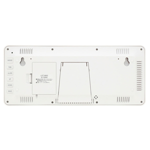 ニトリ 電波掛置時計 ホワイト LCDﾄﾞｹｲ ｸﾗ-ｸWH-イメージ5