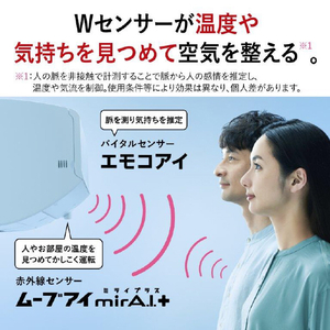 三菱 「工事代金別」 6畳向け 自動お掃除付き 冷暖房インバーターエアコン e angle select 霧ヶ峰 EMシリーズ ピュアホワイト MSZ-EM2225E5-Wｾｯﾄ-イメージ6