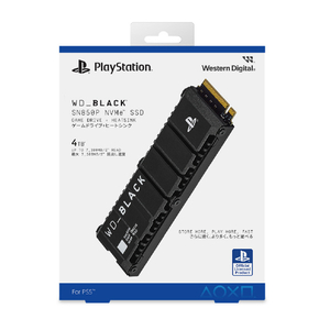 サンディスク PS5用内蔵 SSD(4TB) WD_BLACK SN850P NVMe SSD for PS5 Consoles ブラック WDBBYV0040BNC-JRSN-イメージ1