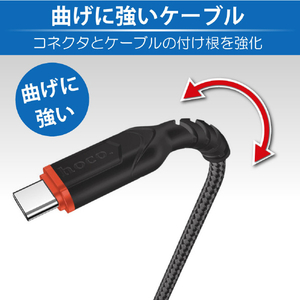 JTT hoco X59 ANTI-BENDING Type-Cケーブル 100cm ブルー X59-ANTBTC-BL-イメージ3