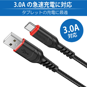 JTT hoco X59 ANTI-BENDING Type-Cケーブル 100cm ブルー X59-ANTBTC-BL-イメージ4