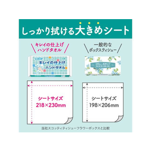 クレシア スコッティ キレイの仕上げ ハンドタオル100 60パック FC467SA-37881-イメージ6