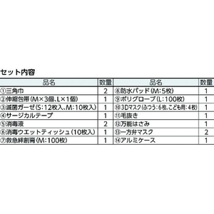 三和製作所 防災用救急箱セット 10人用 FC039HW-8194124-イメージ2