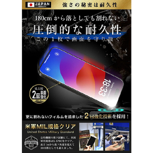 ガラスザムライ iPhone 16 Pro用ガラスフィルム ブル-ライトカット GZ-IP1602BC-1-イメージ4