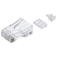 エレコム 自作用RJ45コネクター(ガイドパーツ付き/10個入り) LD-6RJ45T10/L