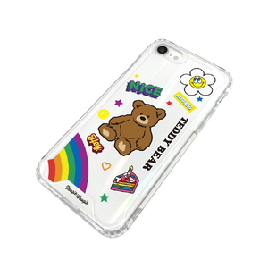 BOOGIE WOOGIE iPhone SE(第3世代)/SE(第2世代)/8/7用オーロラケース Teddy Bear BW22702ISE3-イメージ2