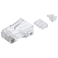 エレコム 自作用RJ45コネクター(ガイドパーツ付き/100個入り) LD-6RJ45T100/L