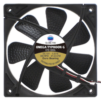 アイネックス ケース用ファン 120mm 究極静音タイプ OMEGA TYPHOON G CFZ-120GLB