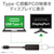 エレコム 変換アダプタ (Type-C to DisplayPort) 0．15m ブラック AD-CDPBK2-イメージ3