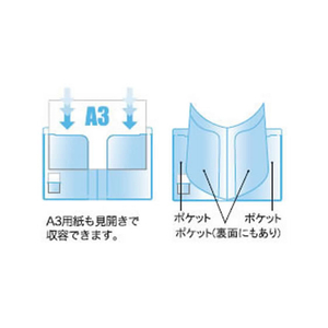 ビュートン スマートホルダー 6ポケット A4 背幅3mm クリヤー 20冊 1箱(20冊) F870273-NSH-A4-6C-イメージ3