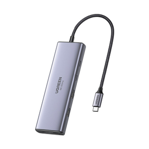 UGREEN Revodok 9-in-1 USB-Cハブ 15375 グレー UGR-OT-000018-イメージ1