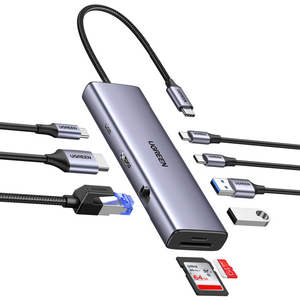 UGREEN Revodok 9-in-1 USB-Cハブ 15375 グレー UGR-OT-000018-イメージ4