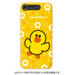 LINE FRIENDS iPhone SE(第3世代)/SE(第2世代)/8/7用LINE FRIENDS LIGHT UP CASE サリーエッグ KCL-LSA002-イメージ1