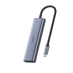 UGREEN Revodok 6-in-1 USB-C ハブ 20956A グレー UGR-OT-000019-イメージ1