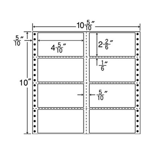 NANA 連続ラベルナナフォーム 8面 荷札タイプ 500折 F825696-M10C-イメージ1