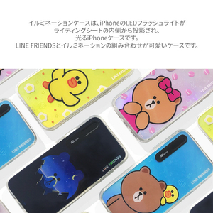 LINE FRIENDS iPhone SE(第3世代)/SE(第2世代)/8/7用LINE FRIENDS LIGHT UP CASE ブラウン KCL-LBR002-イメージ5