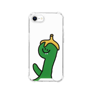 168cm iPhone SE(第3世代)/SE(第2世代)/8/7用ハイブリッドクリアケース Green Olly with バナナ 16822710ISE3-イメージ1