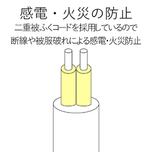 エレコム 個別スイッチ付 雷ガードタップ(4個口・2．5m) ホワイト T-K5A-2425WH-イメージ6