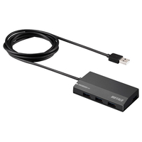 BUFFALO USB3．0セルフパワーハブ 4ポートタイプ ブラック BSH4A120U3BK