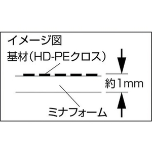 酒井化学工業 ミナ/発泡緩衝材エサノン 梱包シート HDクロスPE強化タイプ FC371GZ-2123657-イメージ2