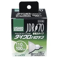 エルパ 100W形 JDRハロゲン電球 φ70 G185H:JDR110V57WLW/K7UVH