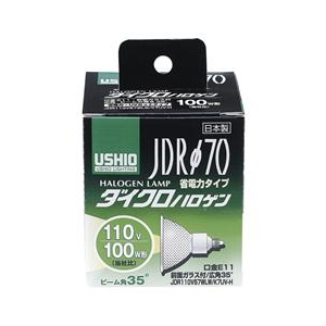 エルパ 100W形 JDRハロゲン電球 φ70 G185H:JDR110V57WLW/K7UVH-イメージ1